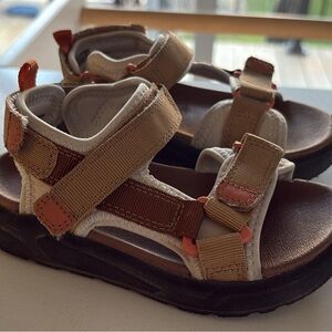 Kids Tan and Brown Sandals